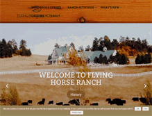 Tablet Screenshot of flyinghorseranch.com